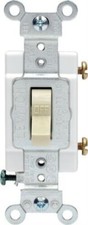 2 - Leviton CSB3 15/20 Amp 120/277 Volt, Toggle 3-Way White