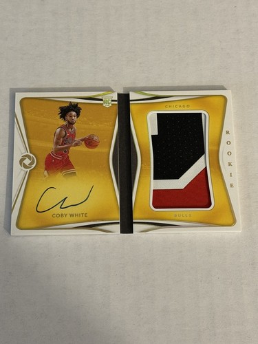 2019 Panini Opulence Coby White RC Jumbo 3 Color Patch Auto Booklet 96/99