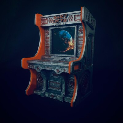 Sci Fi Computer Console #4 for 6 IN (1:12) Figure Diorama