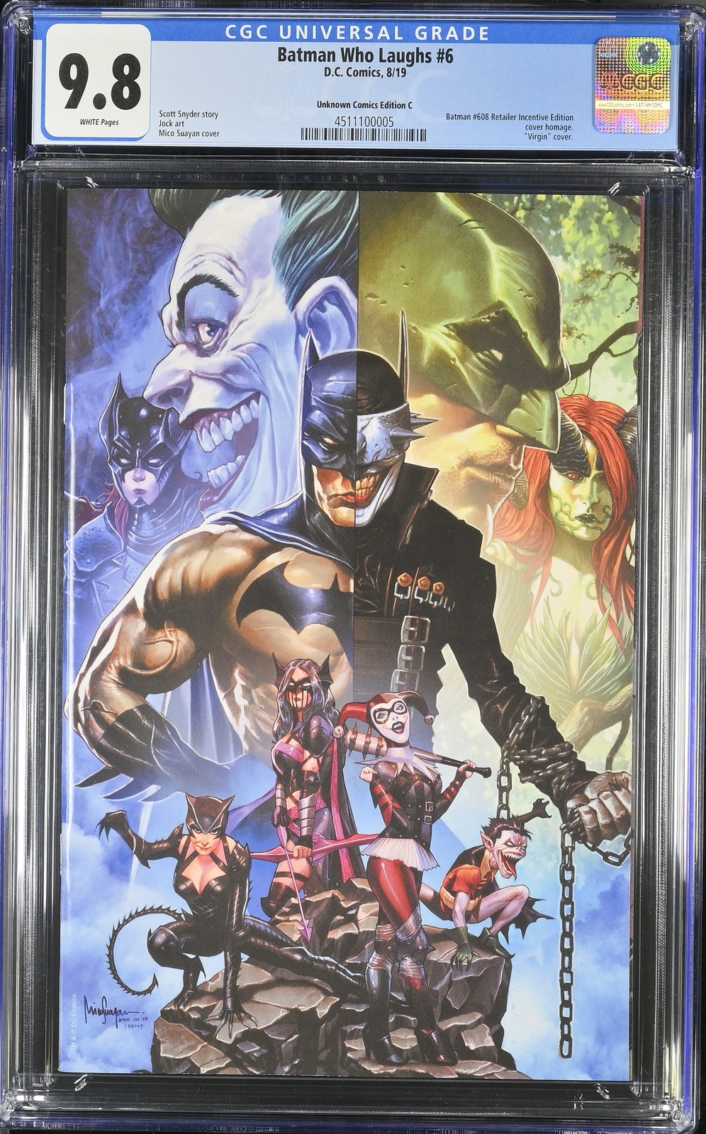 Batman Who Laughs 6 CGC 9.8 Suayan Variant Cover