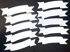 10 Banners cardstock paper die cut embellishments scrapbook / card making