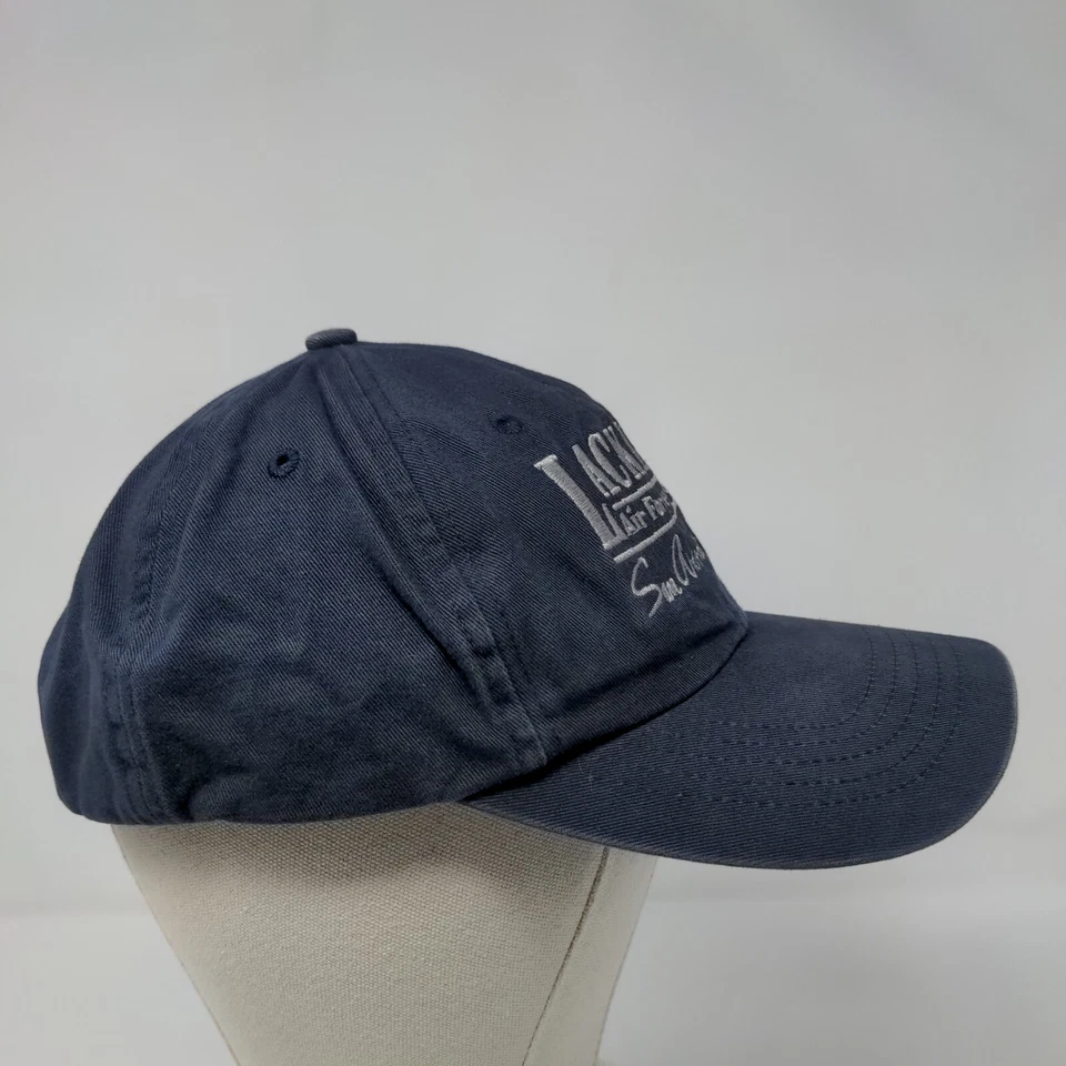 Lackland Air Force Base Strapback Hat Blue OSFA 6 Panel Gear For Sports - Image 4 of 4