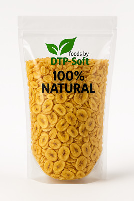 4x 500g Bananenchips / Gesüßt / Getrocknet / Trockenfrucht / Bananenscheibeng