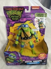 Teenage Mutant Ninja Turtles  Mutant Mayhem Leonardo Ninja Shouts Figure New