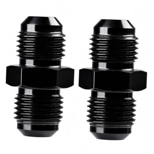 6AN to 6AN Male Flare Coupler Union Straight Fuel Hose 6AN to 6AN - 2PCS