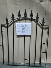 Spear Top Wrought Iron Style Metal Garden Gate 840mm Wide x 1080mm High