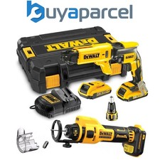 Image of Dewalt DCF620D2K 18v XR Brushless Collated Autofeed Screwdriver + Drywall Cutter