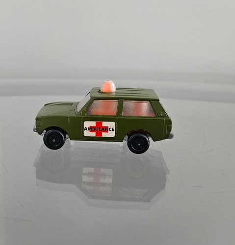 VINTAGE MATCHBOX LESNEY SPRFST ROLLAMATICS #20 POLICE PATROL ARMY AMBULANCE M/NM - Picture 2 of 6