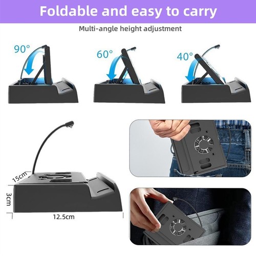 Für Switch2 Kühlbasis Multifunktionale Expansion Dock Kühlung Ladestation gb23 - Afbeelding 12 van 13