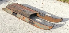 1800s Wooden Sled Metal Runners Hand Crafted 45" L Solid Well Made
