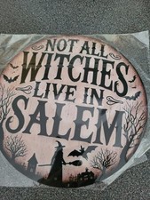 gothic witch sign:not all witches live in salem funny Halloween
