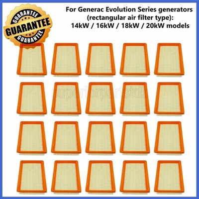 20PS Air Filter 0J8478S 0J8478 for Generac Rectangle 14kW - 20kW 2013 Evolution
