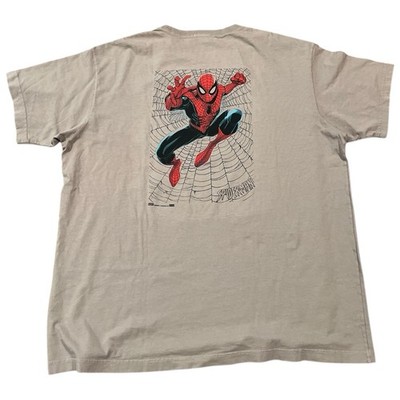 Kith Marvel Spider-Man Web Logo Tee Mens Size 2XL | eBay