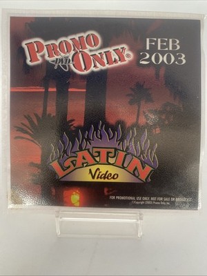 rare DVD sleeve Promo Only Latin Video 2003 February Thalia 