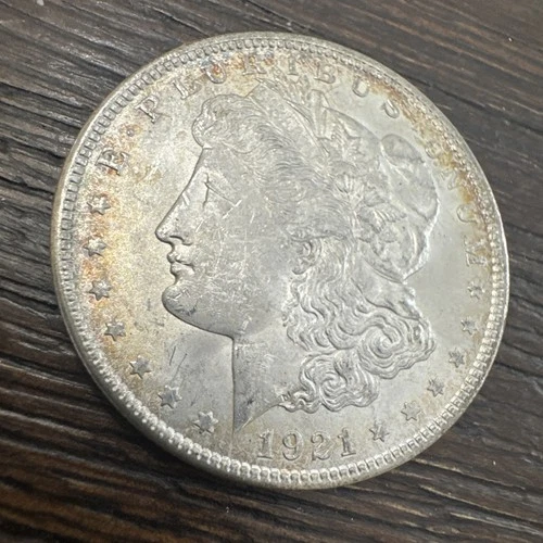 1921 Morgan Silver Dollar - 90% Silver - Philadelphia Mint BU Toner - Lot G