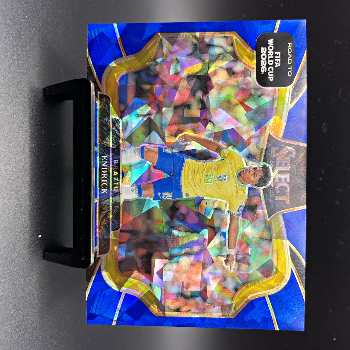 Panini Select Road to FIFA World Cup Endrick Brazil Blue Cracked Ice /125 #225