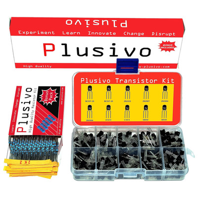 210Pc Transistor Assortment Kit PNP NPN BJT With 250Pc 1/4W Resistors Set