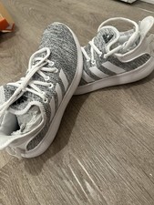 Size 5.5 - adidas Cloudfoam Pure Heather White Womens