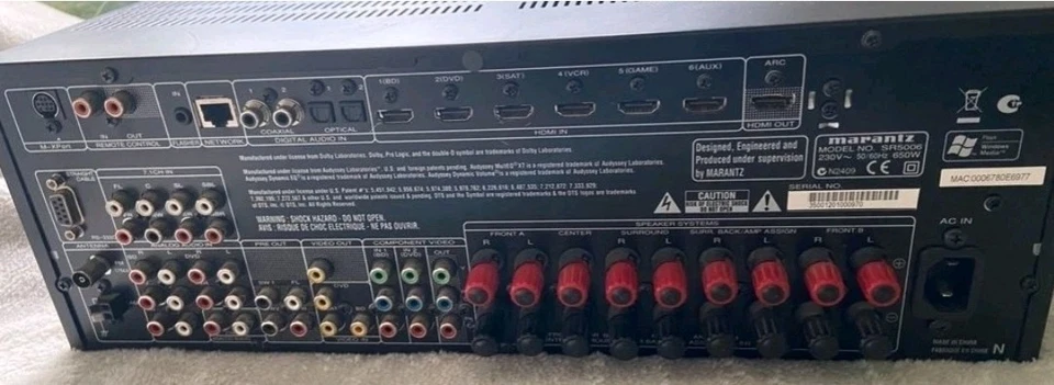 Marantz SR 5006 AV Surround Receiver Amplifier Stereo HiFi  top Zustand. - Bild 3 von 4