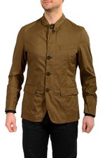 Hugo Boss "P-Hanry-Tape-233F" Slim Fit Olive Windbreaker Jacket US 38R IT 48R