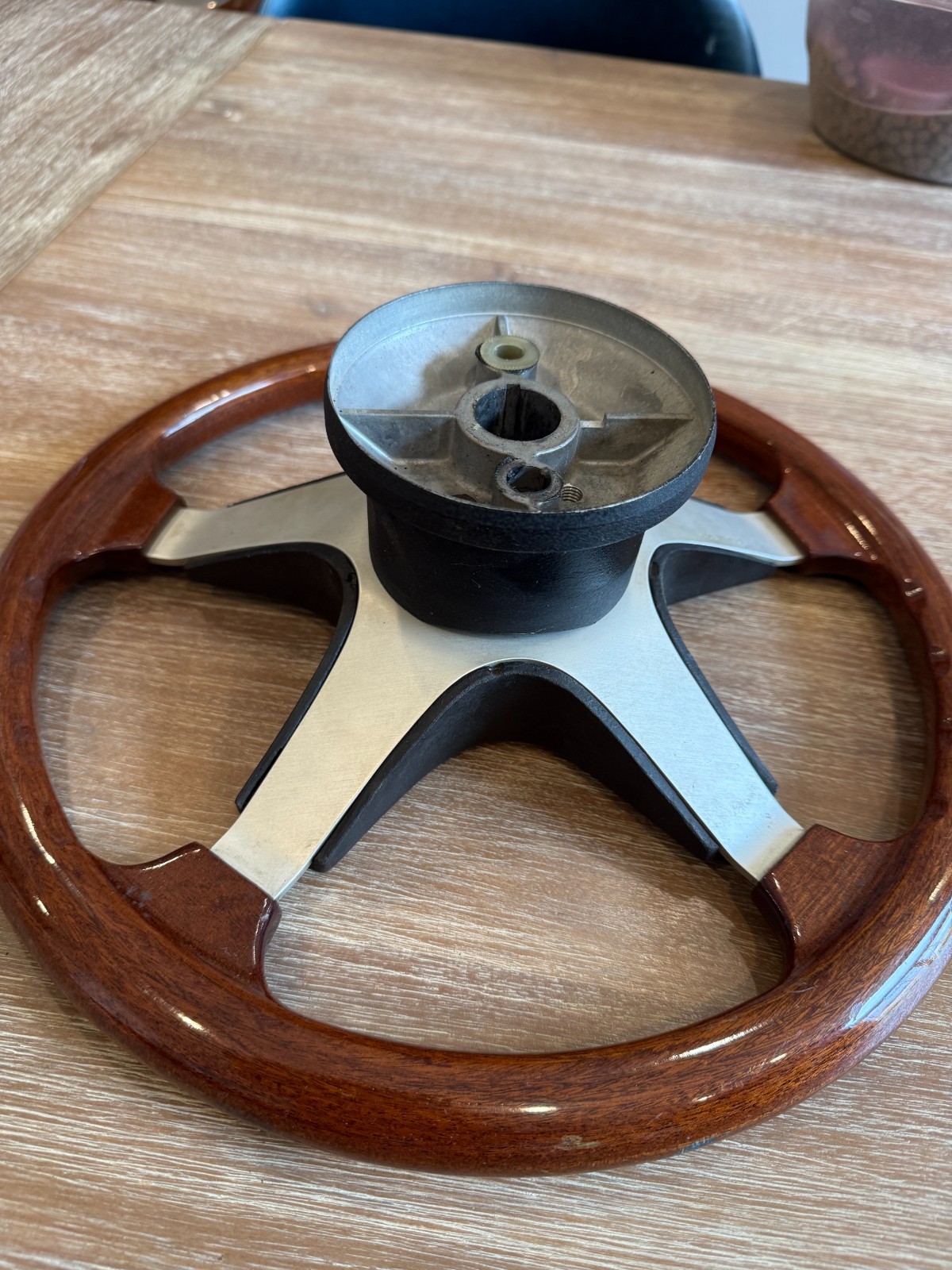 Personal Homologated Fittipaldi mahagony Wood Steering Wheel 360mm Ferrari