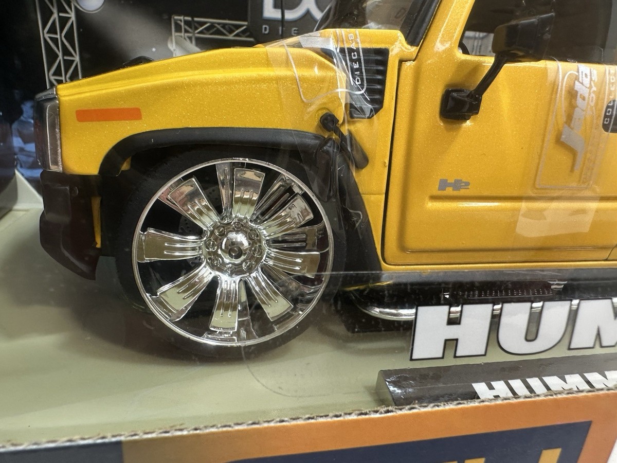 JADA DUB CITY HUMMER H2 YELLOW 1:18 DIECAST MODEL | eBay