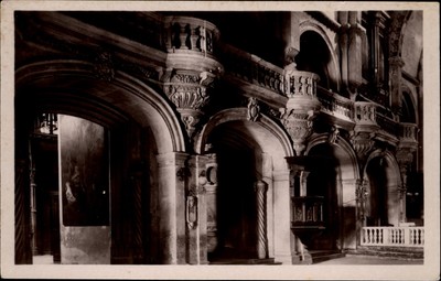 RPPC Notre Dame des Doms Avignon France Interior North Side vtg postcard r905