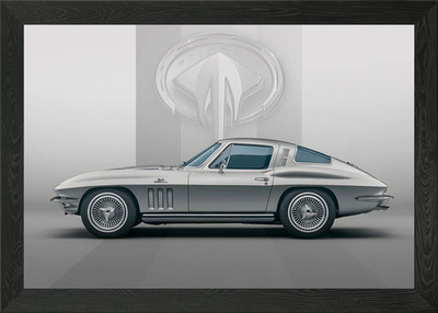 CLASSIC C2 STINGRAY Gerahmtes Wandbild Poster Leinwanddruck Bild