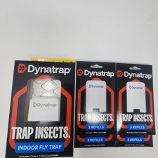 DYNATRAP Indoor Fly Trap & 15 Glue Card Refills DT3007W. New Sealed Boxes.