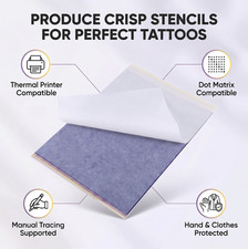 100sheet Tattoo Paper A4 Thermal Stencil Transfer Carbon Tracing Hectograph v1
