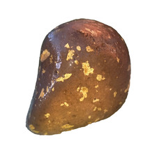 abgerollter Brauner Porphyr Poliert Strand Stein Geduld Kontinuität Objekt  Nr.2