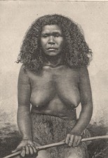 Native of Mar&eacute;, Loyalty Isles. New Caledonia. Melanesia 1885 old antique print