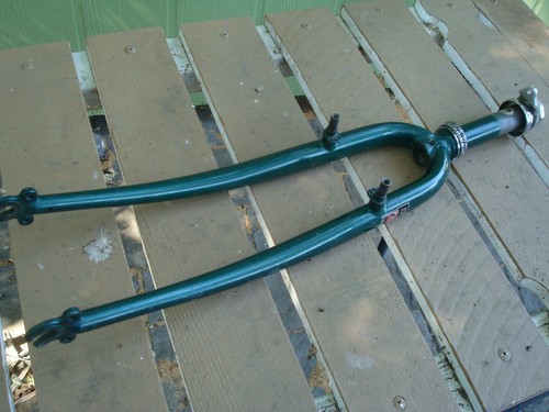 Bridgestone fork, 1" dia w/5" steerer, threaded, 700c , works w/canti or V brake - Picture 8 of 10