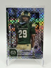 Justin Marshall 2025 Bowman Chrome University X-Fractor 1st #135 Colorado State 
