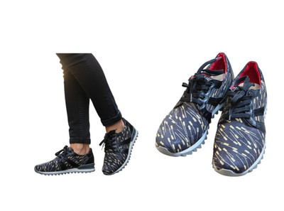 Liebeskind Berlin Black Arrow Leather Lace Up Women Sneakers EUR 37