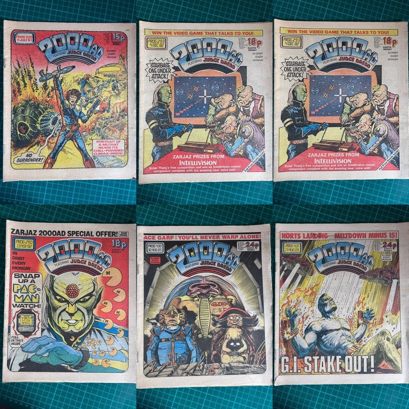 1985 2000AD Ft Judge Dread Comic Bundle Job Lot x 6  80's Collection