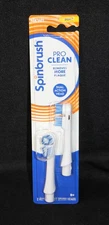 Genuine PRO CLEAN Spinbrush Replacement Toothbrush Brush Heads set of 2! NEW!