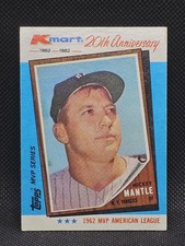 1982 Topps Mickey Mantle Kmart 20th Anniversary
