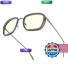 GUNNAR Gaming Glasses Fallout Vault 33 Olive Clear Lens Blue Light Blocking