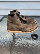 Red Wing 8152 Heritage Classic Round Toe Grey Leather Men Boot SZ 9.5 D