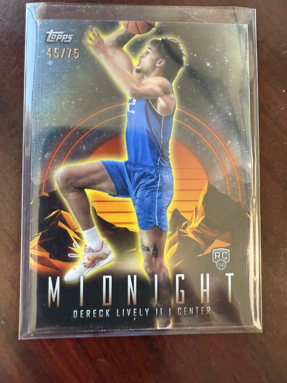 2023-24 Topps Midnight Dusk #2 Dereck Lively II /75 ROOKIE RC MAVERICKS