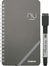 Nu Board Memo Size NGSH03FN08 Whiteboard Notebook - Dry Erase Notebook -