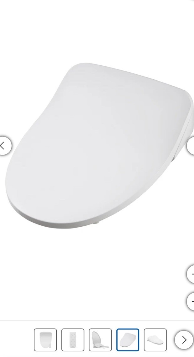 Bio Bidet BB1200 Elongated Smart Bidet, Warm Water Wash, Heated Seat & Dryer, Ap