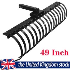 Landscape Rake 49" Pine Straw Rake for 2" Receiver Tractor Loader ATV UTV