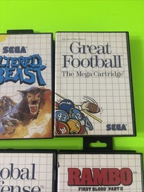 Sega Master System Game Lot (10) Nice Collection Amazing Deal!!