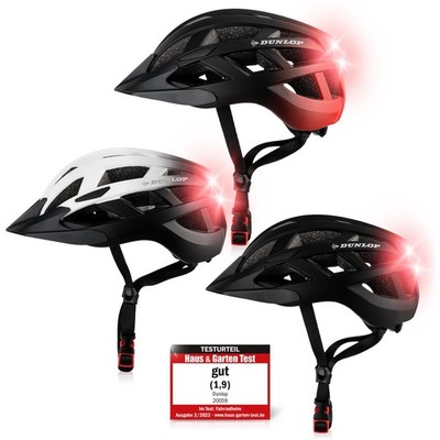 Fahrradhelm Radhelm Licht Visier S M L schwarz rot weiß E-Bike Unisex MTB B-Ware