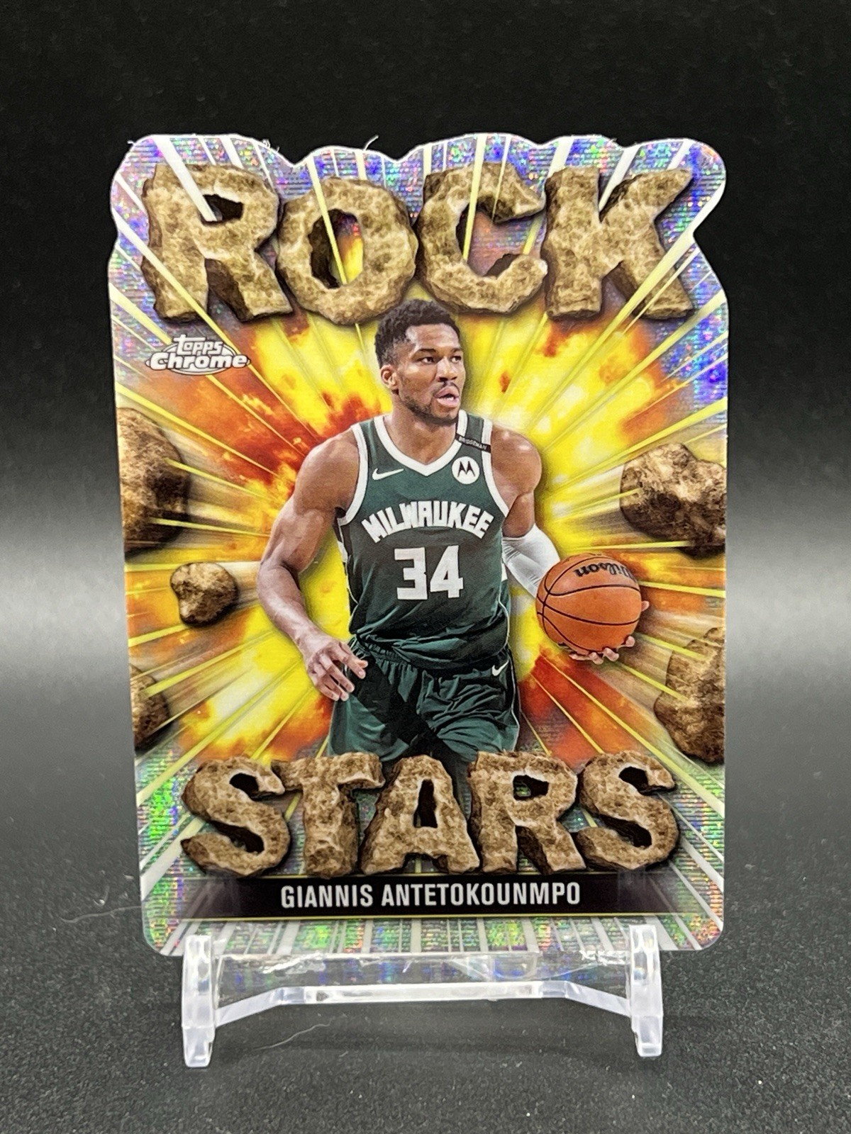 2025-26 Topps Chrome Giannis Antetokounmpo Rock Stars Case Hit # RS-4