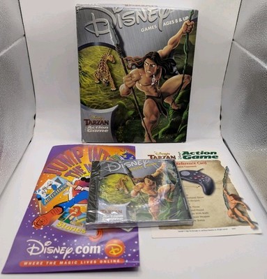 Disney's Tarzan Action Game Pc With Original Box ( Sealed Game , Damaged Box ) 