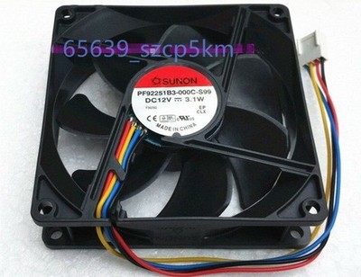   PF92251B3-000C-A99 92*25MM Double   4Pin Pwm Case Cooling Fan  *tm