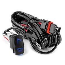 Plug & Play Lighted Whip Wiring Harness Kit for Polaris RZR 10FT, Black